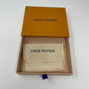 Authentic Louis Vuitton Accessory Orange  Small Box & Wallet Dust Bag